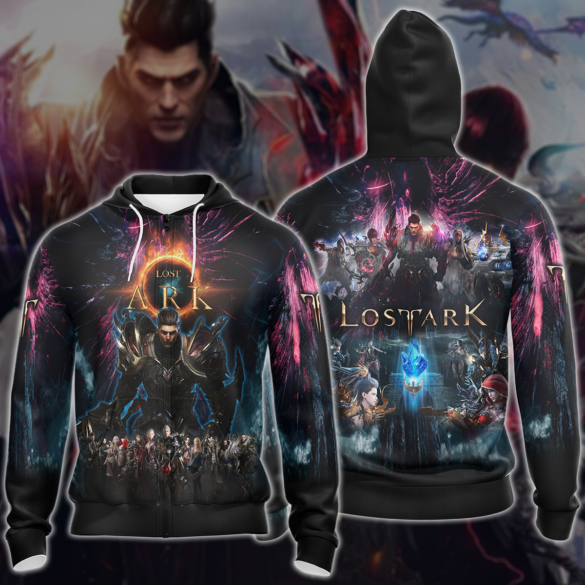 Lost Ark Video Game 3D All Over Printed T-shirt Tank Top Zip Hoodie Pullover Hoodie Hawaiian Shirt Beach Shorts Jogger Zip Hoodie