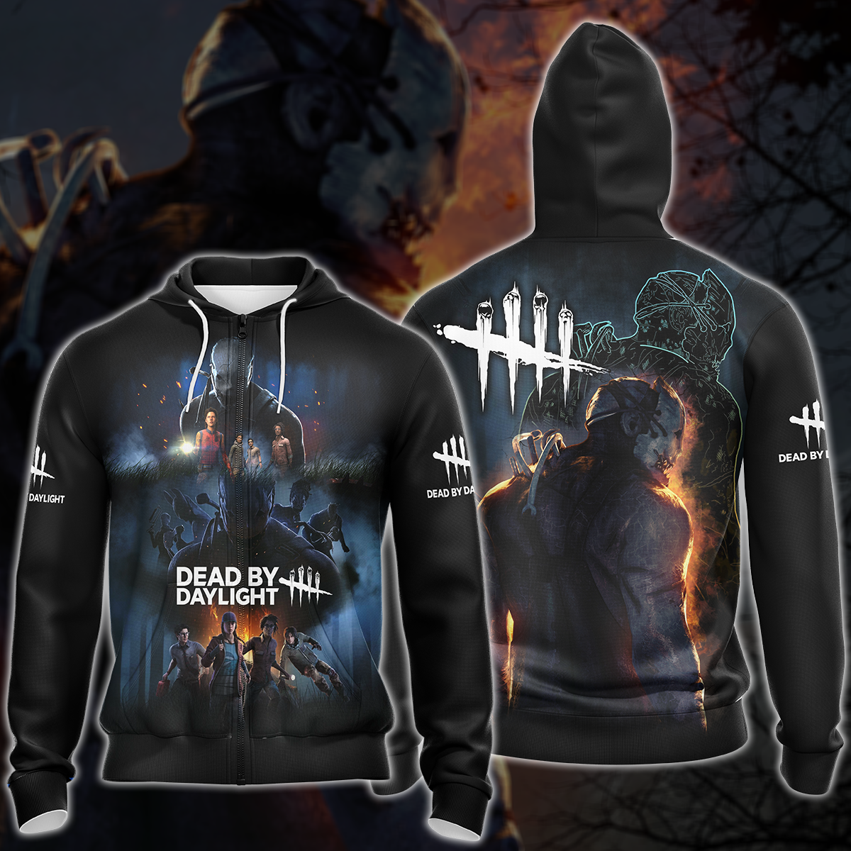 Dead by Daylight Video Game 3D All Over Printed T-shirt Tank Top Zip Hoodie Pullover Hoodie Hawaiian Shirt Beach Shorts Jogger Zip Hoodie