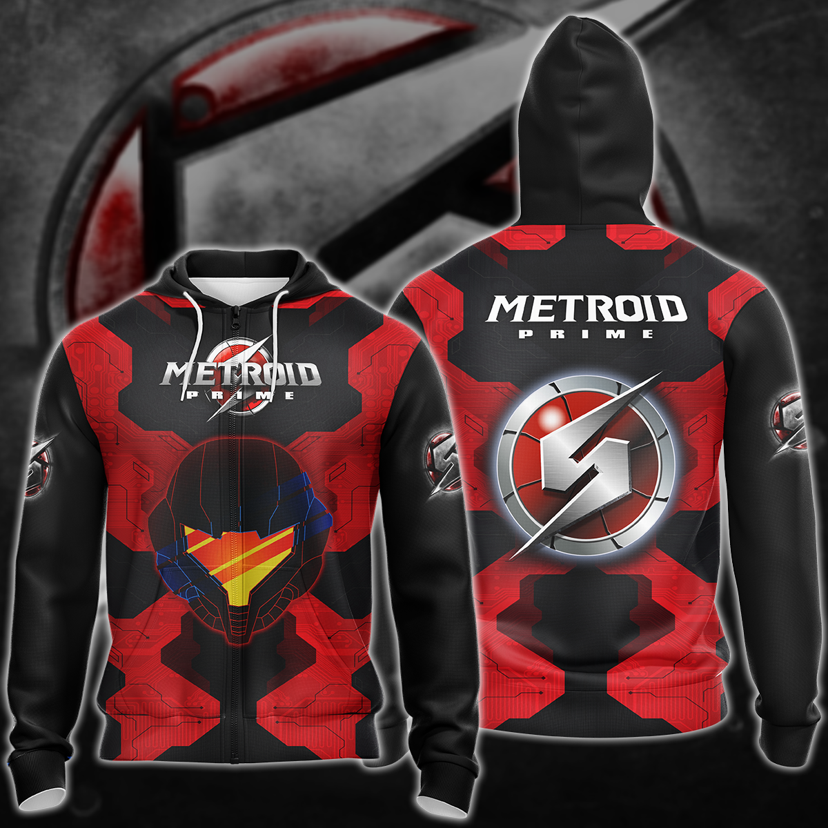 Metroid Prime Remastered Video Game 3D All Over Printed T-shirt Tank Top Zip Hoodie Pullover Hoodie Hawaiian Shirt Beach Shorts Jogger Zip Hoodie