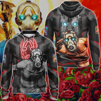 Borderlands Video Game 3D All Over Print T-shirt Tank Top Zip Hoodie Pullover Hoodie Hawaiian Shirt Beach Shorts Jogger Zip Hoodie