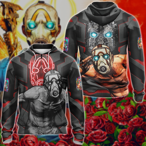 Borderlands Video Game 3D All Over Print T-shirt Tank Top Zip Hoodie Pullover Hoodie Hawaiian Shirt Beach Shorts Jogger Zip Hoodie S 