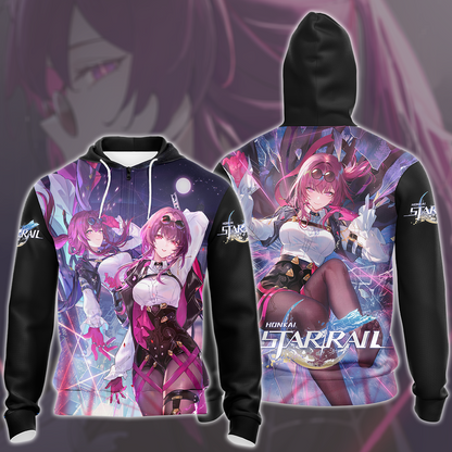 Honkai: Star Rail Kafka Video Game All Over Printed T-shirt Tank Top Zip Hoodie Pullover Hoodie Hawaiian Shirt Beach Shorts Joggers Zip Hoodie