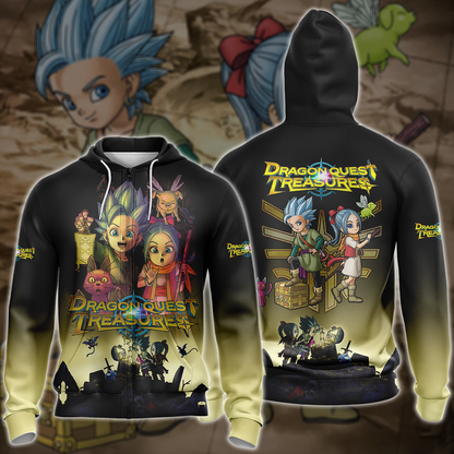Dragon Quest Treasures Video Game 3D All Over Printed T-shirt Tank Top Zip Hoodie Pullover Hoodie Hawaiian Shirt Beach Shorts Jogger Zip Hoodie