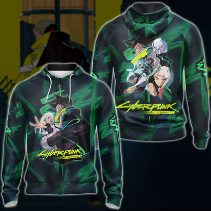 Cyberpunk: Edgerunners Video Game 3D All Over Print T-shirt Tank Top Zip Hoodie Pullover Hoodie Hawaiian Shirt Beach Shorts Jogger Zip Hoodie