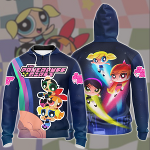 Powerpuff Girls TV Series All Over Printed T-shirt Tank Top Zip Hoodie Pullover Hoodie Hawaiian Shirt Beach Shorts Joggers Zip Hoodie S 