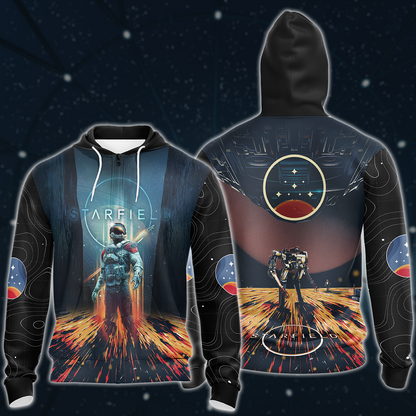 Starfield Video Game 3D All Over Printed T-shirt Tank Top Zip Hoodie Pullover Hoodie Hawaiian Shirt Beach Shorts Joggers Zip Hoodie
