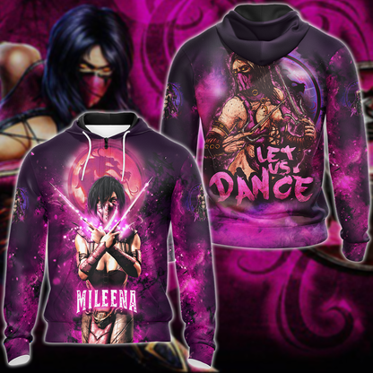 Mortal Kombat: Mileena 3D All Over Print T-shirt Tank Top Zip Hoodie Pullover Hoodie Hawaiian Shirt Beach Shorts Jogger Zip Hoodie