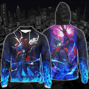 Persona 5 Video Game 3D All Over Printed T-shirt Tank Top Zip Hoodie Pullover Hoodie Hawaiian Shirt Beach Shorts Joggers Zip Hoodie S 