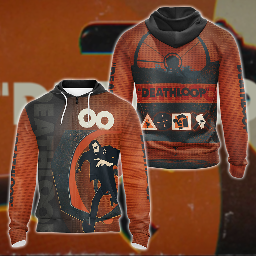 Deathloop 3D All Over Print T-shirt Tank Top Zip Hoodie Pullover Hoodie Hawaiian Shirt Beach Shorts Jogger Zip Hoodie