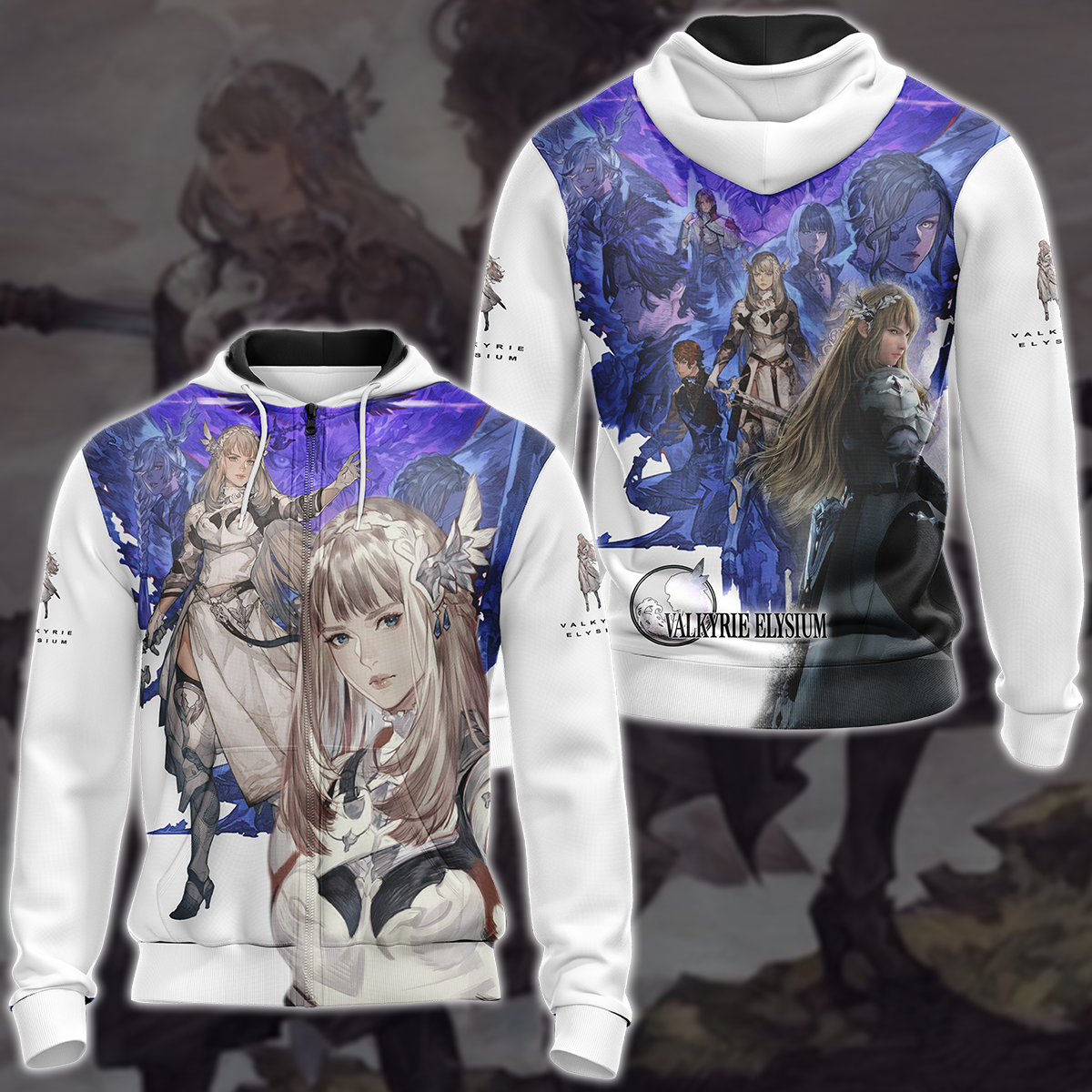 Valkyrie Elysium Video Game 3D All Over Print T-shirt Tank Top Zip Hoodie Pullover Hoodie Hawaiian Shirt Beach Shorts Jogger Zip Hoodie