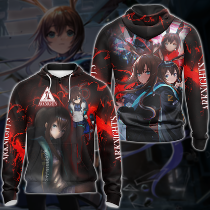 Arknights Video Game 3D All Over Print T-shirt Tank Top Zip Hoodie Pullover Hoodie Hawaiian Shirt Beach Shorts Jogger Zip Hoodie