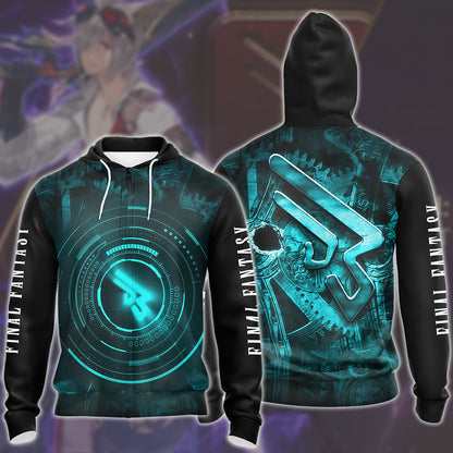 Final Fantasy Machinist Video Game All Over Printed T-shirt Tank Top Zip Hoodie Pullover Hoodie Hawaiian Shirt Beach Shorts Joggers Zip Hoodie