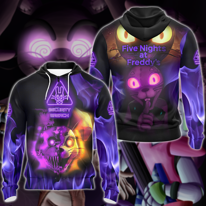 Five Nights at Freddy's: Security Breach Video Game 3D All Over Print T-shirt Tank Top Zip Hoodie Pullover Hoodie Hawaiian Shirt Beach Shorts Jogger Zip Hoodie