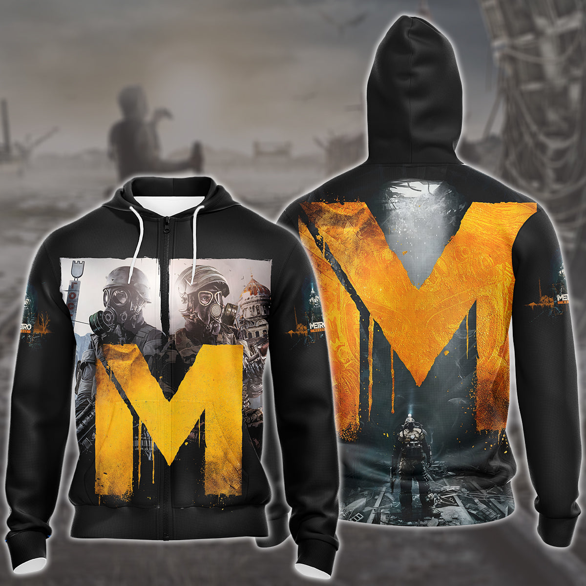 Metro: Last Light Redux Video Game All Over Printed T-shirt Tank Top Zip Hoodie Pullover Hoodie Hawaiian Shirt Beach Shorts Joggers
