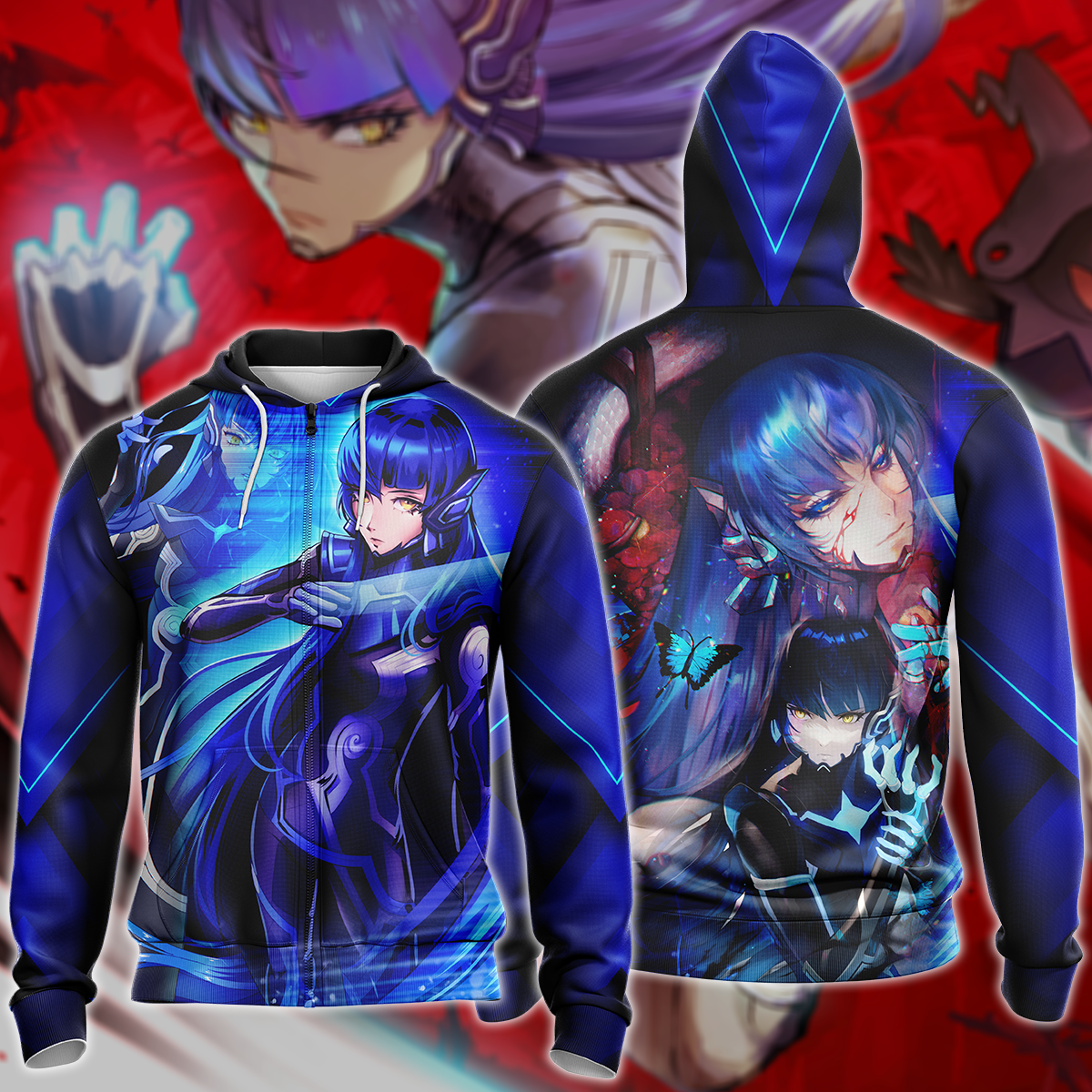 Shin Megami Tensei V Video Game 3D All Over Print T-shirt Tank Top Zip Hoodie Pullover Hoodie Hawaiian Shirt Beach Shorts Jogger Zip Hoodie