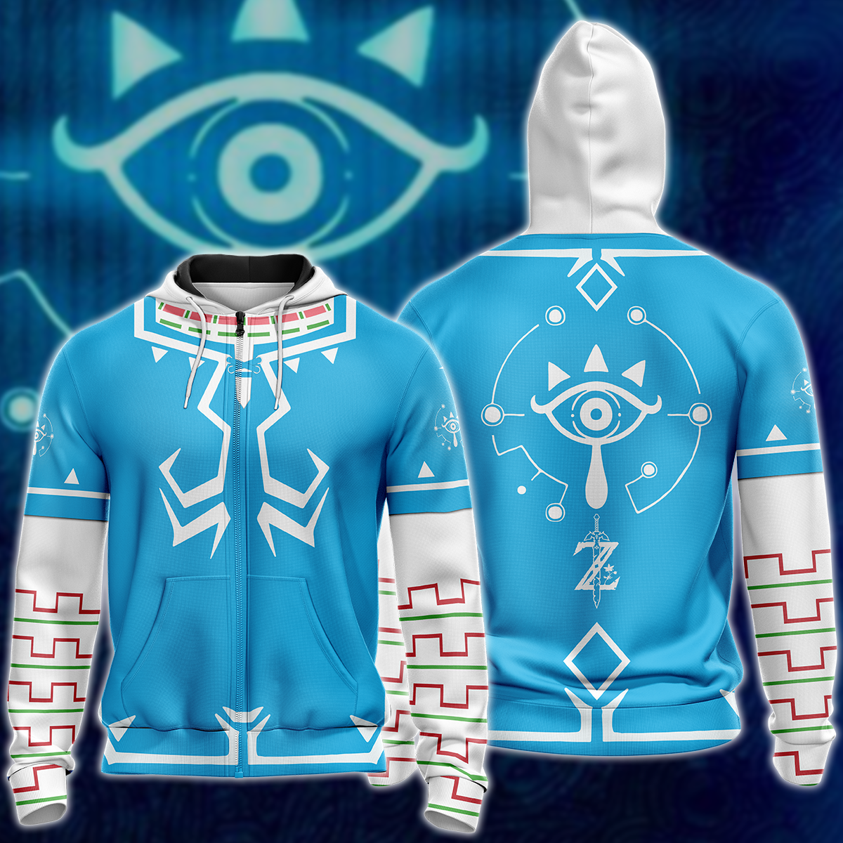 The legend of Zelda Breath of the Wild Cosplay Video Game 3D All Over Print T-shirt Tank Top Zip Hoodie Pullover Hoodie Hawaiian Shirt Beach Shorts Jogger Zip Hoodie