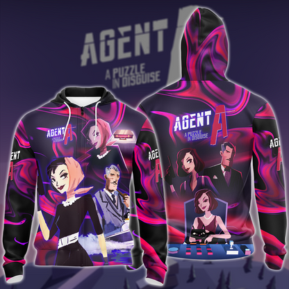Agent A: Puzzle in disguise Video Game All-Over T-shirt Hoodie Tank Top Hawaiian Shirt Beach Shorts Joggers Zip Hoodie