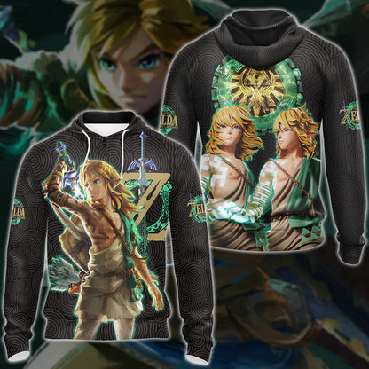 The Legend of Zelda: Tears of the Kingdom Video Game 3D All Over Printed T-shirt Tank Top Zip Hoodie Pullover Hoodie Hawaiian Shirt Beach Shorts Jogger Zip Hoodie