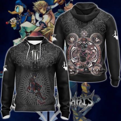Kingdom Hearts: Melody of Memory Video Game 3D All Over Print T-shirt Tank Top Zip Hoodie Pullover Hoodie Hawaiian Shirt Beach Shorts Jogger Zip Hoodie