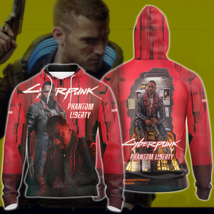 Cyberpunk 2077: Phantom Liberty Video Game All Over Printed T-shirt Tank Top Zip Hoodie Pullover Hoodie Hawaiian Shirt Beach Shorts Joggers Zip Hoodie S 