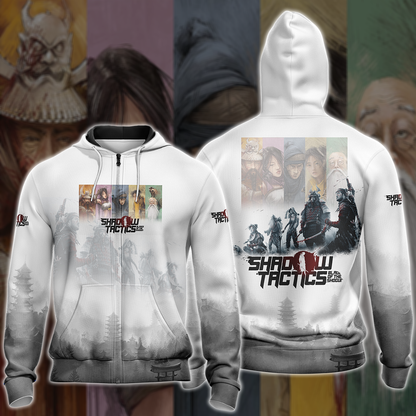 Shadow Tactics: Blade of the Shogun Video Game 3D All Over Printed T-shirt Tank Top Zip Hoodie Pullover Hoodie Hawaiian Shirt Beach Shorts Jogger Zip Hoodie