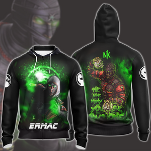 Mortal Kombat Ermac Video Game All Over Printed T-shirt Tank Top Zip Hoodie Pullover Hoodie Hawaiian Shirt Beach Shorts Joggers   