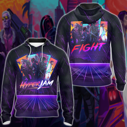 Hyper Jam Video Game 3D All Over Print T-shirt Tank Top Zip Hoodie Pullover Hoodie Hawaiian Shirt Beach Shorts Jogger Zip Hoodie