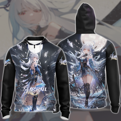 Honkai: Star Rail Jingliu Video Game All Over Printed T-shirt Tank Top Zip Hoodie Pullover Hoodie Hawaiian Shirt Beach Shorts Joggers Zip Hoodie