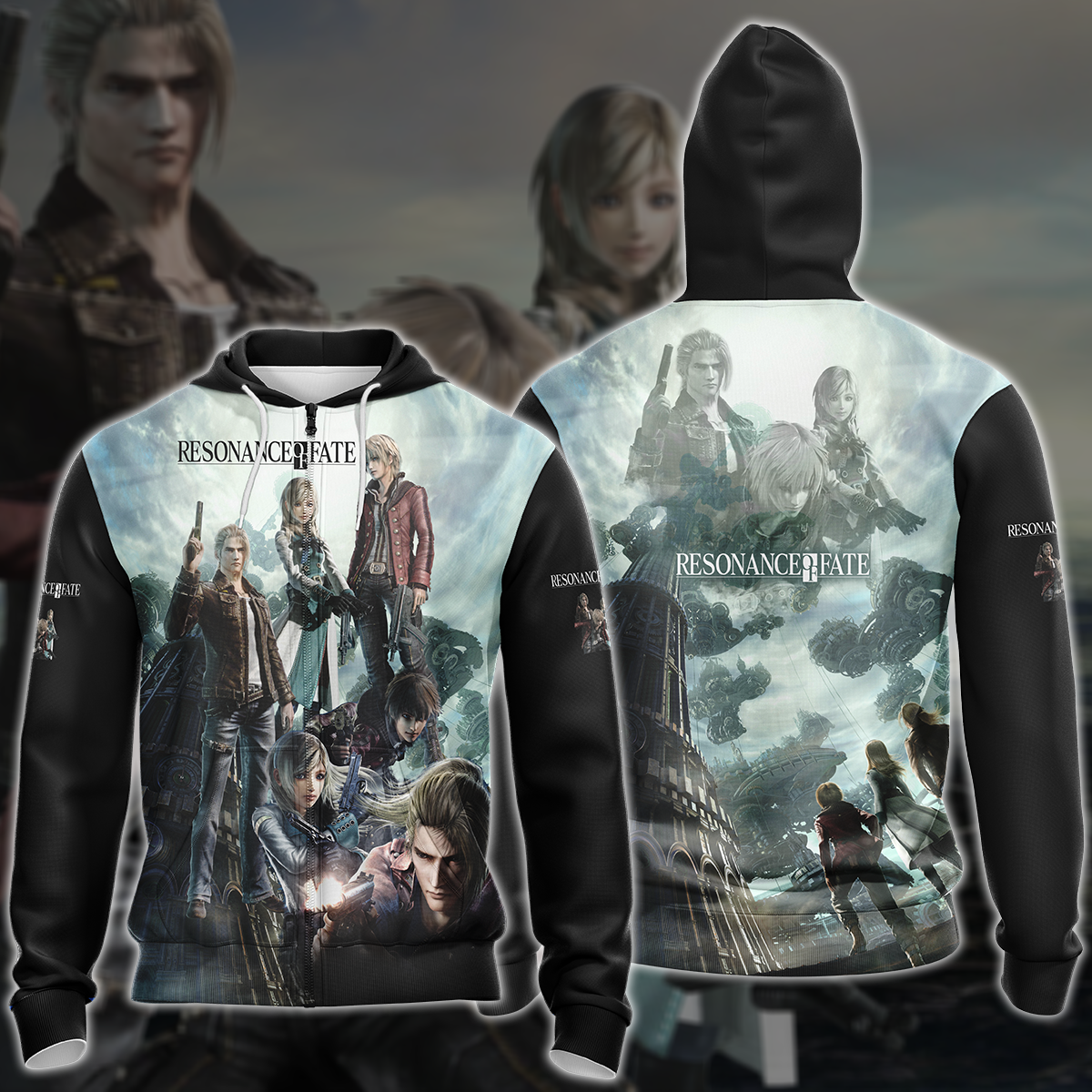 Resonance of Fate Video Game 3D All Over Printed T-shirt Tank Top Zip Hoodie Pullover Hoodie Hawaiian Shirt Beach Shorts Jogger Zip Hoodie