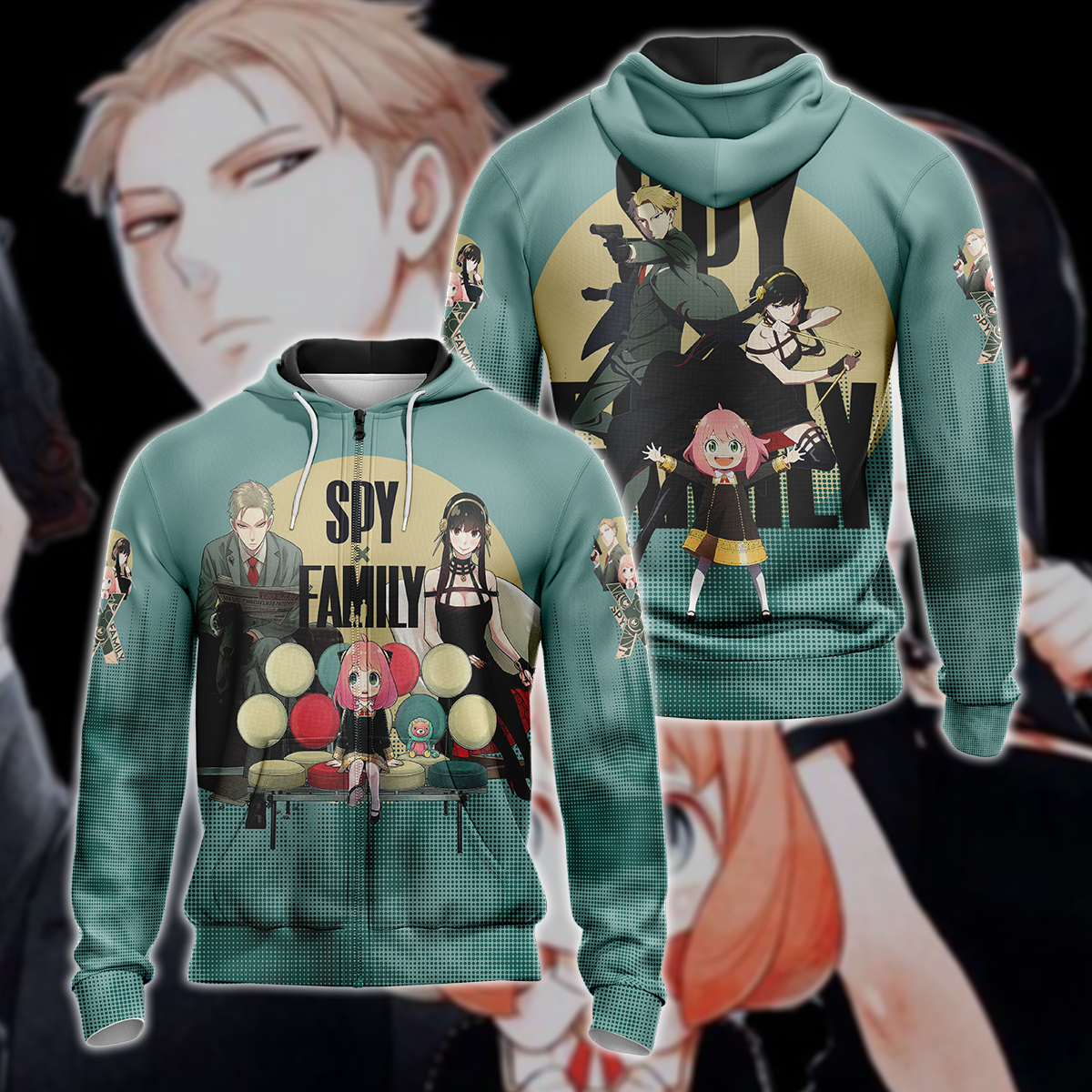 Spy x Family 3D All Over Print T-shirt Tank Top Zip Hoodie Pullover Hoodie Hawaiian Shirt Beach Shorts Jogger Zip Hoodie