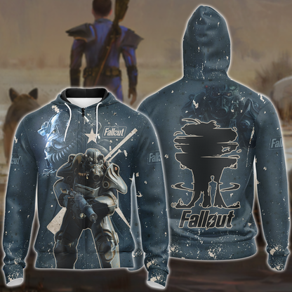 Fallout 4 Video Game 3D All Over Printed T-shirt Tank Top Zip Hoodie Pullover Hoodie Hawaiian Shirt Beach Shorts Jogger Zip Hoodie