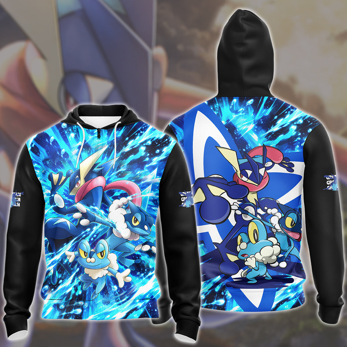 Greninja Evolution Video Game All Over Printed T-shirt Tank Top Zip Hoodie Pullover Hoodie Hawaiian Shirt Beach Shorts Joggers Zip Hoodie