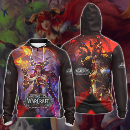 World of Warcraft: Dragonflight Video Game 3D All Over Printed T-shirt Tank Top Zip Hoodie Pullover Hoodie Hawaiian Shirt Beach Shorts Jogger Zip Hoodie