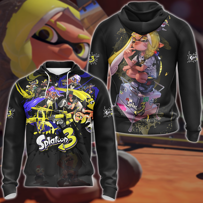 Splatoon 3 Video Game 3D All Over Print T-shirt Tank Top Zip Hoodie Pullover Hoodie Hawaiian Shirt Beach Shorts Jogger Zip Hoodie