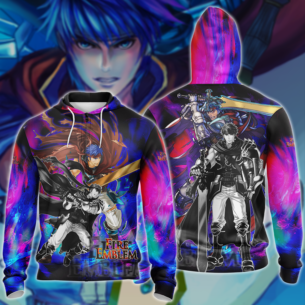 Fire Emblem: Path of Radiance - Ike Video Game 3D All Over Print T-shirt Tank Top Zip Hoodie Pullover Hoodie Hawaiian Shirt Beach Shorts Jogger Zip Hoodie