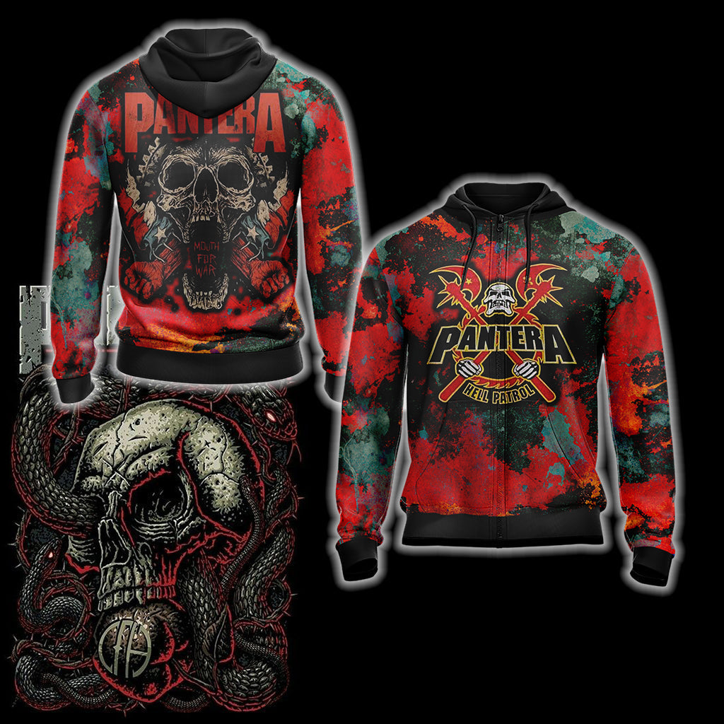 Pantera Unisex 3D T-shirt Zip Hoodie