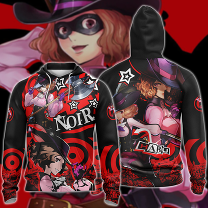Persona 5 Strikers Haru Okumura Video Game 3D All Over Print T-shirt Tank Top Zip Hoodie Pullover Hoodie Hawaiian Shirt Beach Shorts Jogger Zip Hoodie