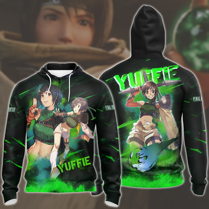 Final Fantasy VII Rebirth Yuffie Kisaragi Video Game All Over Printed T-shirt Tank Top Zip Hoodie Pullover Hoodie Hawaiian Shirt Beach Shorts Joggers Zip Hoodie