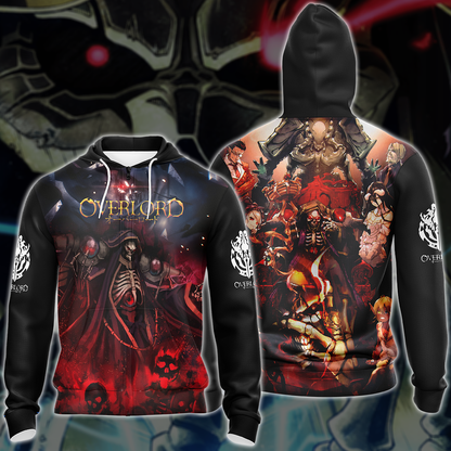 Overlord Anime Manga 3D All Over Print T-shirt Tank Top Zip Hoodie Pullover Hoodie Hawaiian Shirt Beach Shorts Jogger Zip Hoodie