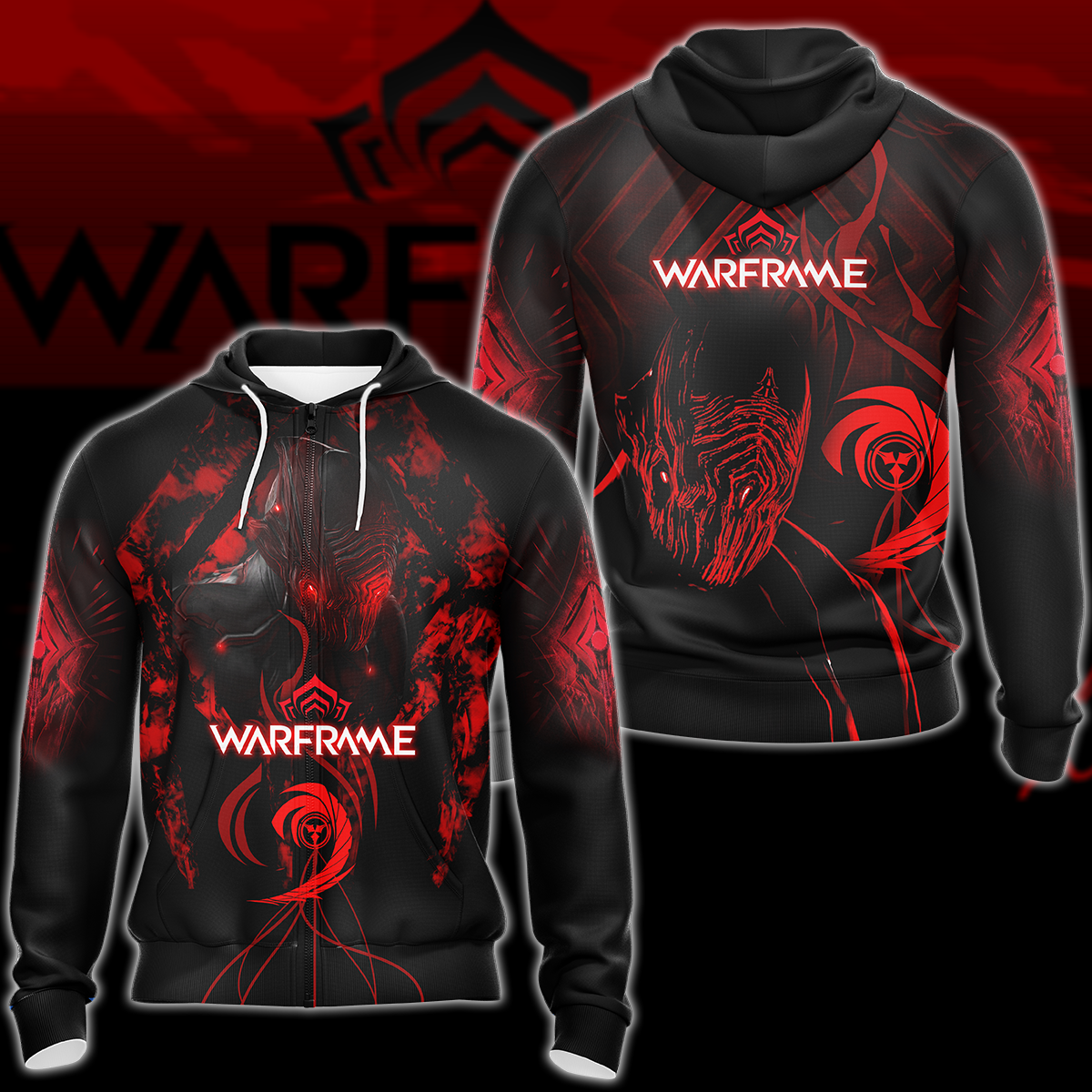 Warframe Video Game 3D All Over Printed T-shirt Tank Top Zip Hoodie Pullover Hoodie Hawaiian Shirt Beach Shorts Joggers Zip Hoodie