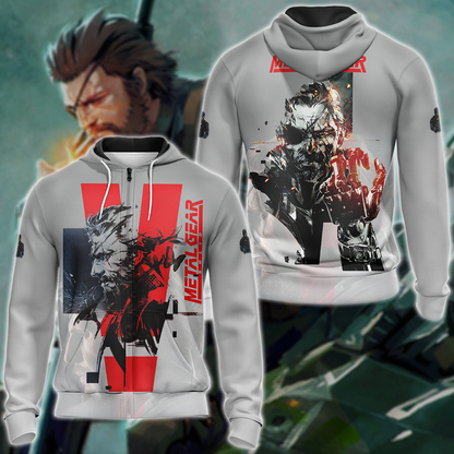 Metal Gear Solid Video Game 3D All Over Print T-shirt Tank Top Zip Hoodie Pullover Hoodie Hawaiian Shirt Beach Shorts Jogger Zip Hoodie