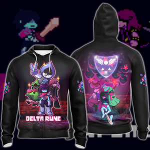 Deltarune Video Game 3D All Over Printed T-shirt Tank Top Zip Hoodie Pullover Hoodie Hawaiian Shirt Beach Shorts Jogger Zip Hoodie S 