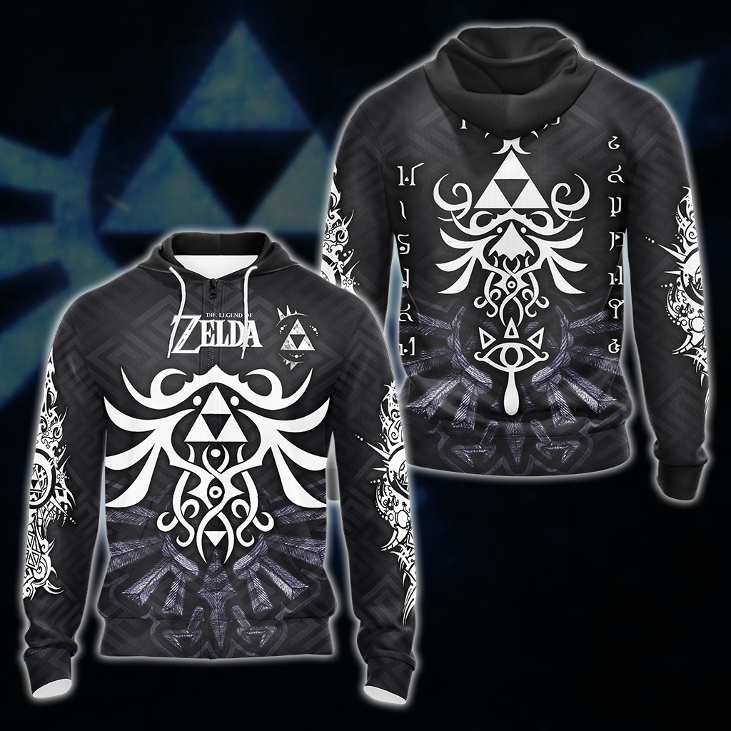 Legend of Zelda All Over Print T-shirt Tank Top Zip Hoodie Pullover Hoodie Hawaiian Shirt Zip Hoodie