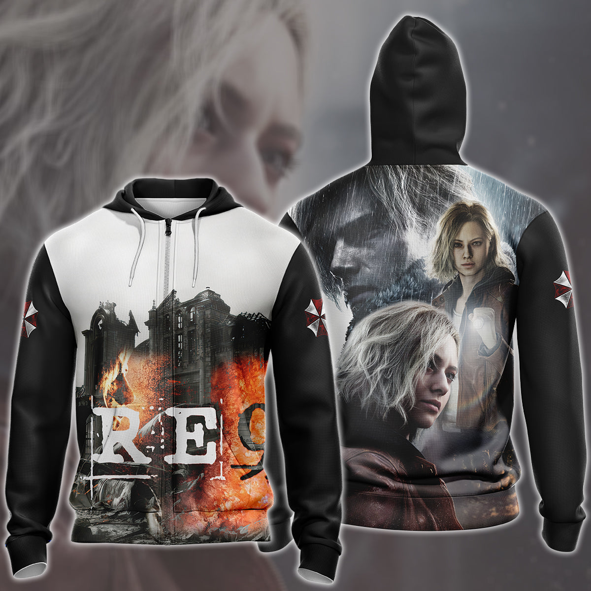 Resident Evil Requiem Video Game All Over Printed T-shirt Tank Top Zip Hoodie Pullover Hoodie Hawaiian Shirt Beach Shorts Joggers