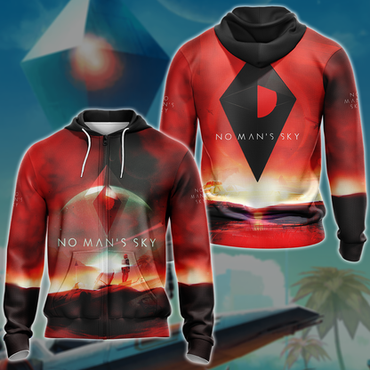 No Man's Sky Video Game 3D All Over Printed T-shirt Tank Top Zip Hoodie Pullover Hoodie Hawaiian Shirt Beach Shorts Jogger Zip Hoodie