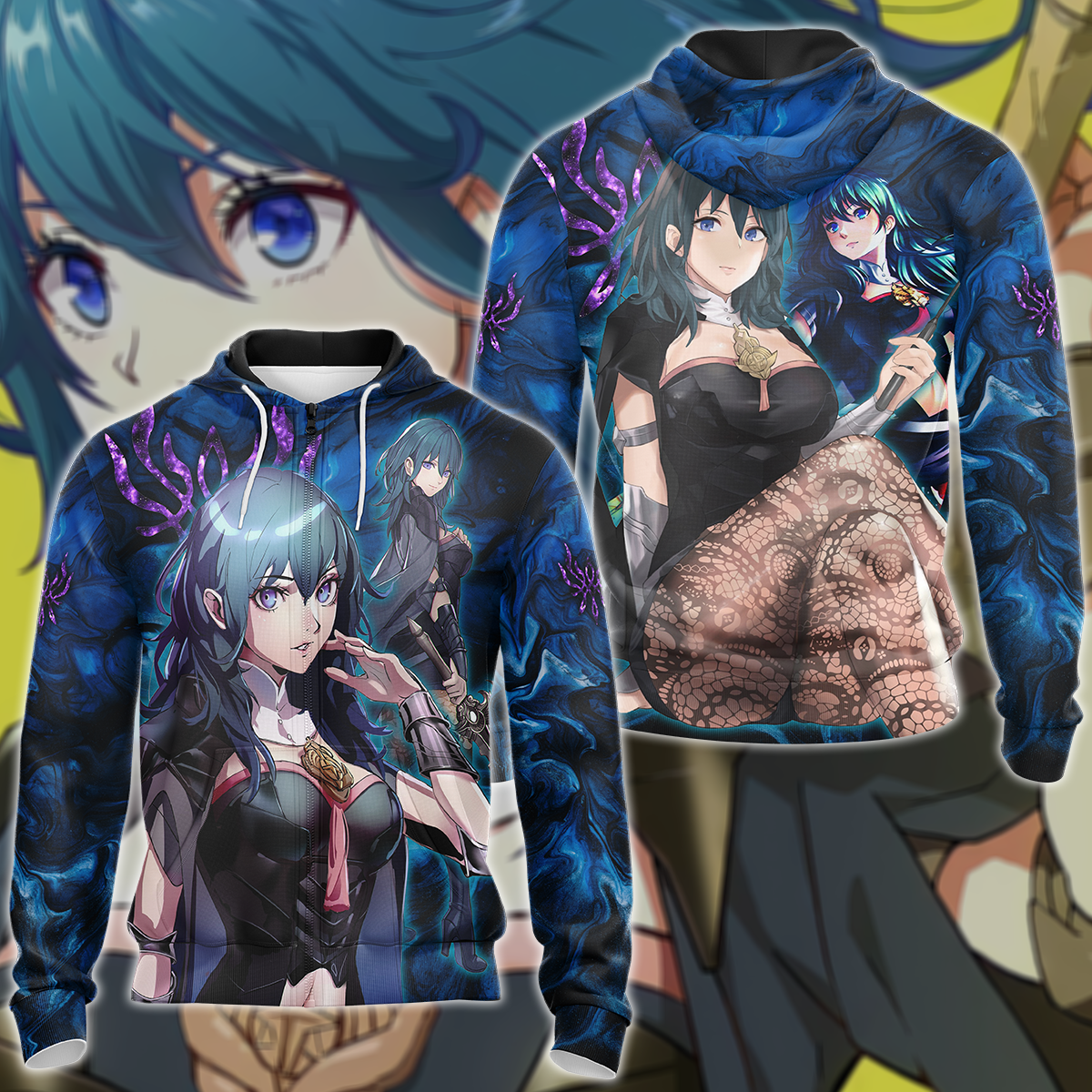Fire Emblem Byleth Video Game 3D All Over Print T-shirt Tank Top Zip Hoodie Pullover Hoodie Hawaiian Shirt Beach Shorts Jogger Zip Hoodie
