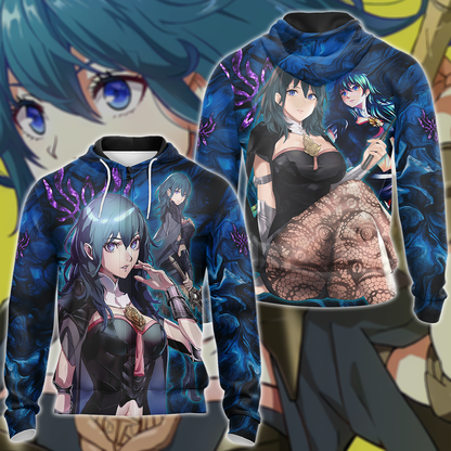 Fire Emblem Byleth Video Game 3D All Over Print T-shirt Tank Top Zip Hoodie Pullover Hoodie Hawaiian Shirt Beach Shorts Jogger Zip Hoodie