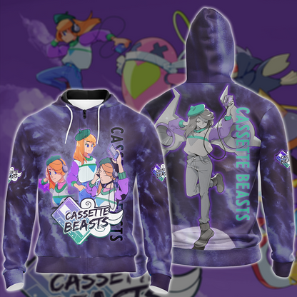 Cassette Beasts Video Game All-Over T-shirt Hoodie Tank Top Hawaiian Shirt Beach Shorts Joggers Zip Hoodie