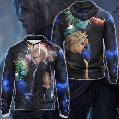 Final Fantasy VII Tidus Video Game 3D All Over Print T-shirt Tank Top Zip Hoodie Pullover Hoodie Hawaiian Shirt Beach Shorts Jogger Zip Hoodie