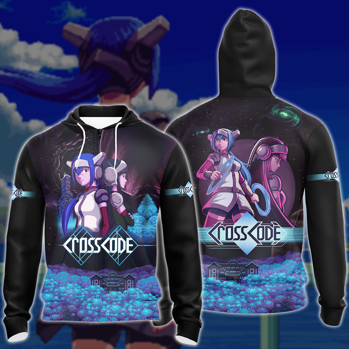 CrossCode Video Game 3D All Over Printed T-shirt Tank Top Zip Hoodie Pullover Hoodie Hawaiian Shirt Beach Shorts Jogger Zip Hoodie